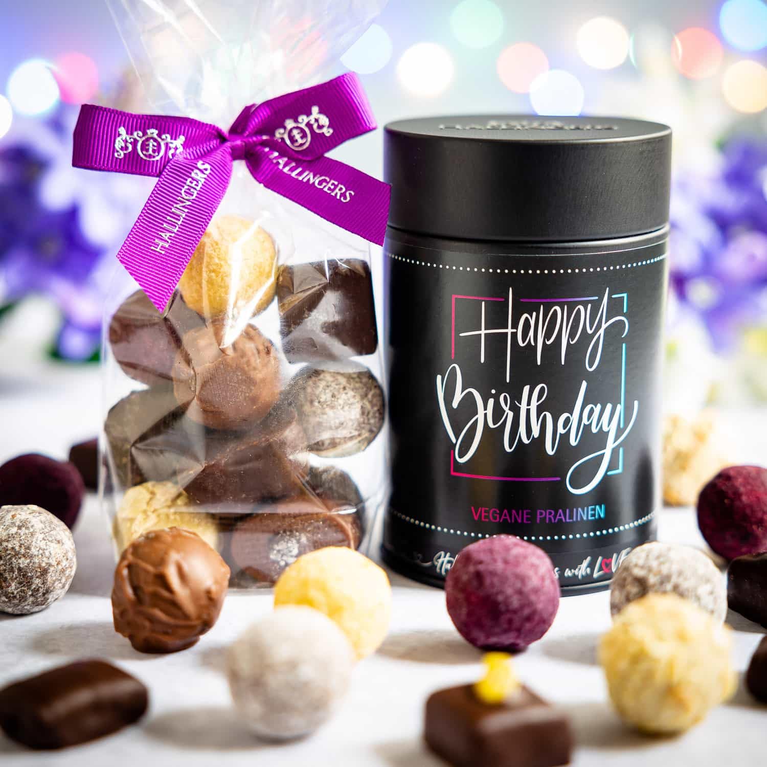 hallingers-pralinen-happy-birthday-vegan-dose-150-g-12-st-ck image 2