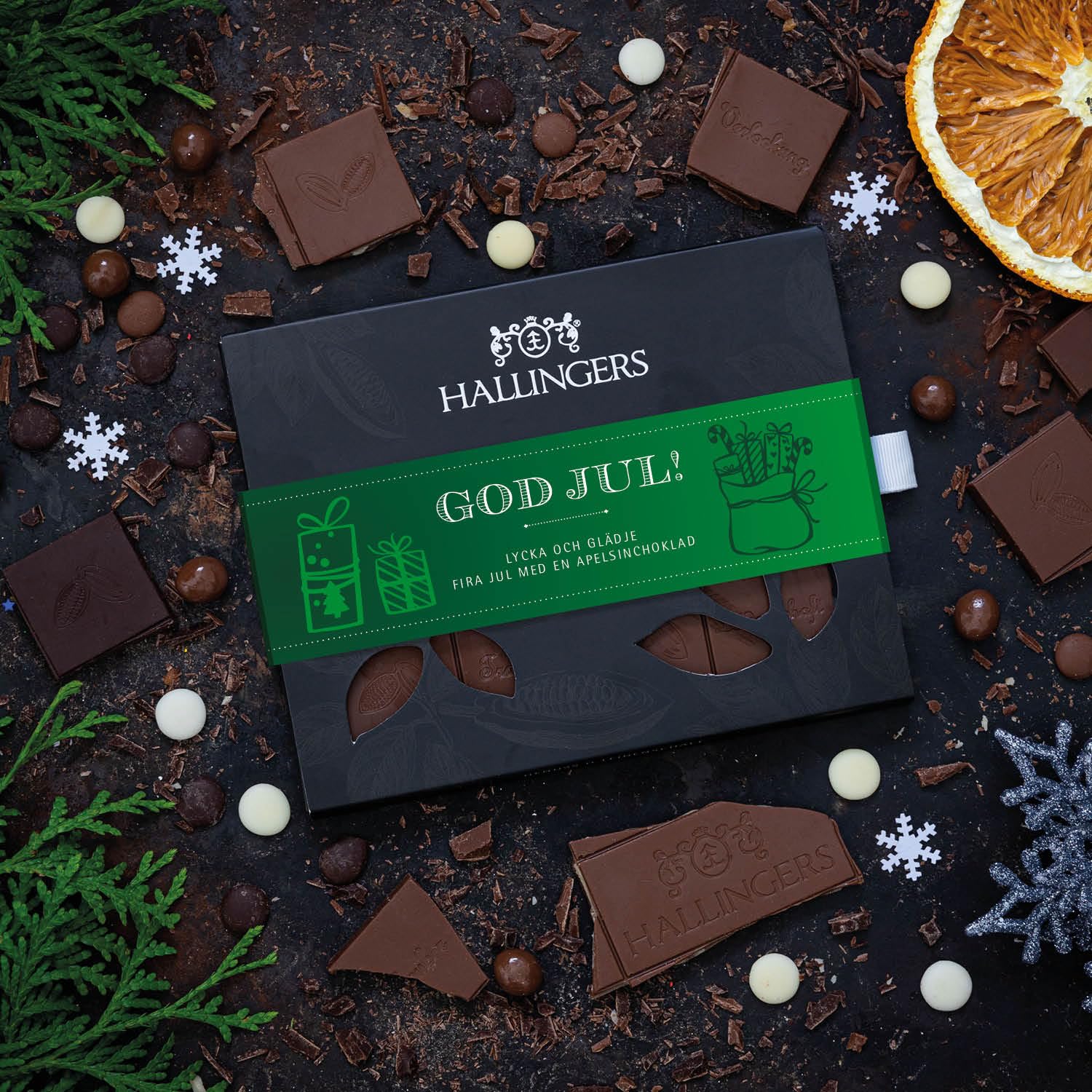 hallingers-god-jul-green-orange-schokolade-tafel-90g image 2