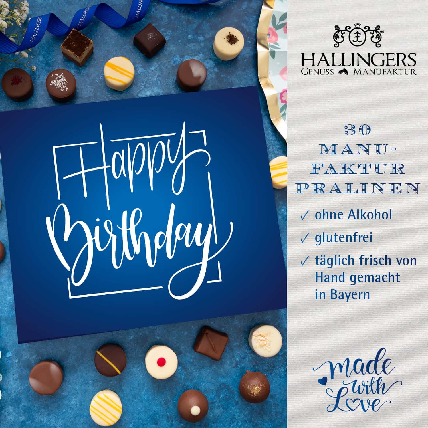 hallingers-pralinen-happy-birthday-blue-box-360g-ohne-alkohol image 2